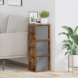 Strani šal s predalom Dimljeni oreh 25,5 x 22 x 69,5 cm