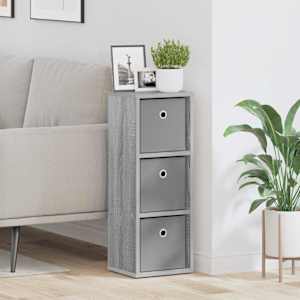 Strani šal s predalom Siva Sonoma 25,5 x 22 x 69,5 cm