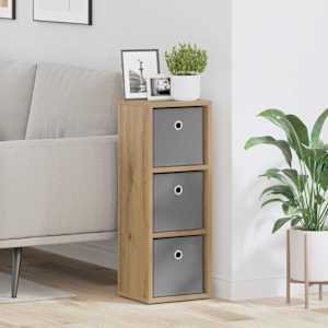 Strani šal s predalom Umetni hrast 25,5 x 22 x 69,5 cm