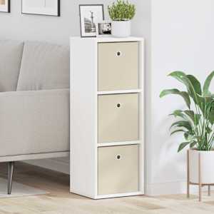 Strani šal s predalom Bela 30,5 x 27 x 84,5 cm