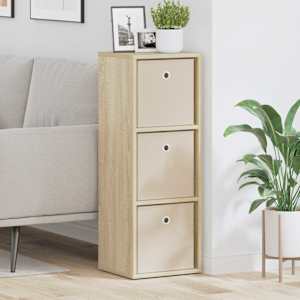 Strani šal s predalom Sonoma hrast 30,5 x 27 x 84,5 cm