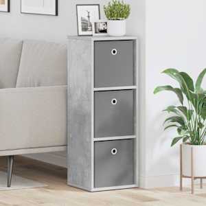 Strani šal s predalom Betonsko siva 30,5 x 27 x 84,5 cm