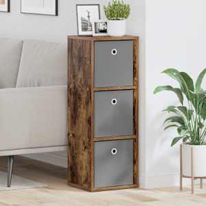 Strani šal s predalom Dimljeni oreh 30,5 x 27 x 84,5 cm