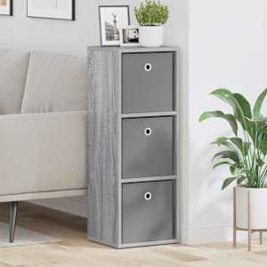 Strani šal s predalom Siva Sonoma 30,5 x 27 x 84,5 cm