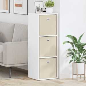 Strani šal s predalom Bela 35 x 32 x 99,5 cm