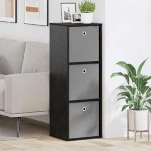 Strani šal s predalom Črna Orehovina 35 x 32 x 99,5 cm