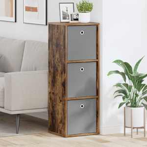 Strani šal s predalom Dimljeni oreh 35 x 32 x 99,5 cm