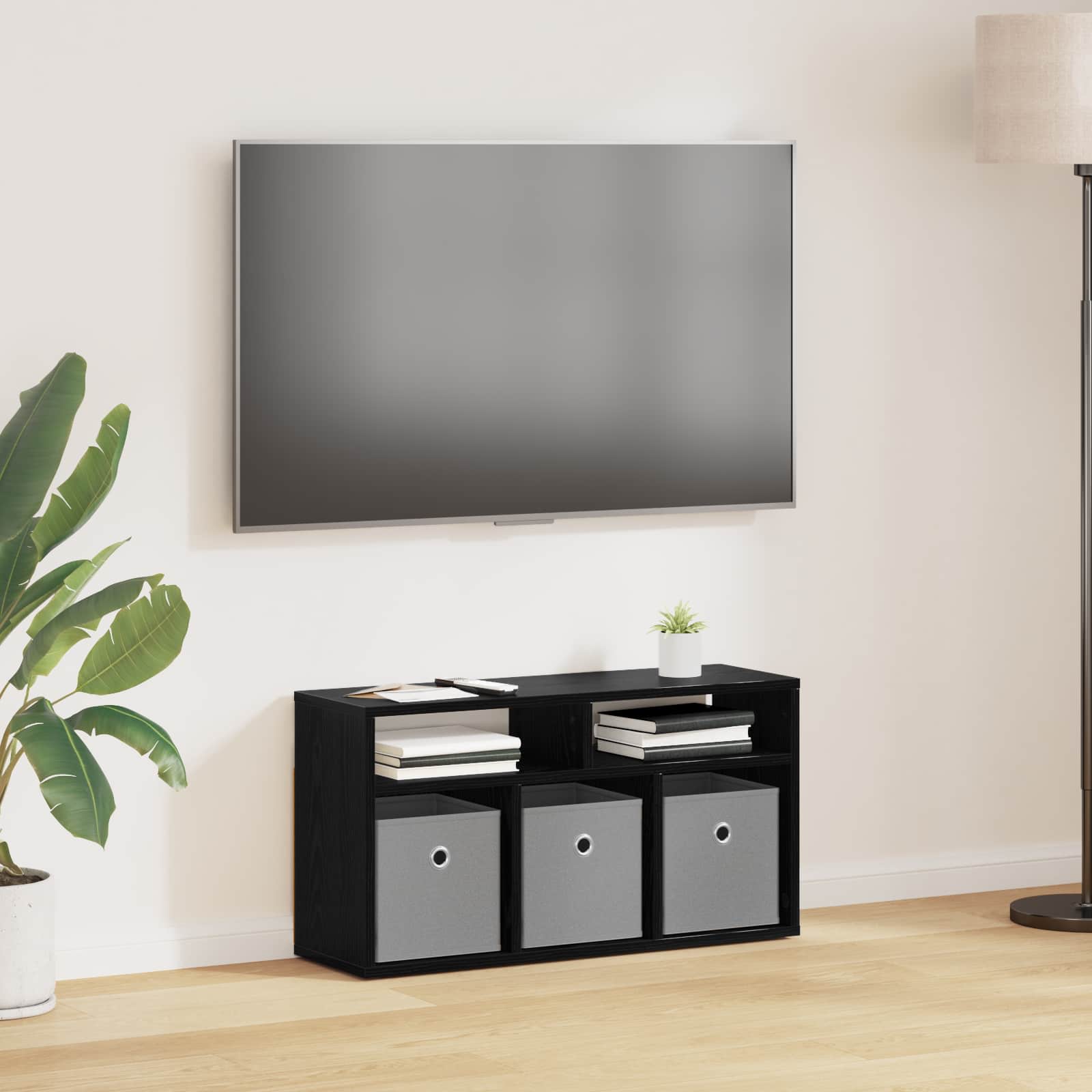 vidaXL Bucătărie joasă cu sertar Stejar Negru 72 x 22,5 x 38 cm