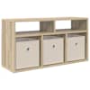 vidaXL Madal laud sahtliga Sonoma tamm 72 x 22,5 x 38 cm