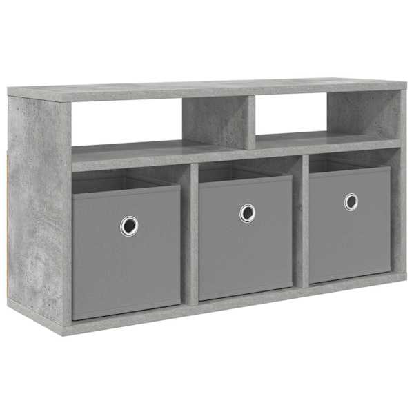 vidaXL Madal laud sahtliga Betoonhall 72 x 22,5 x 38 cm