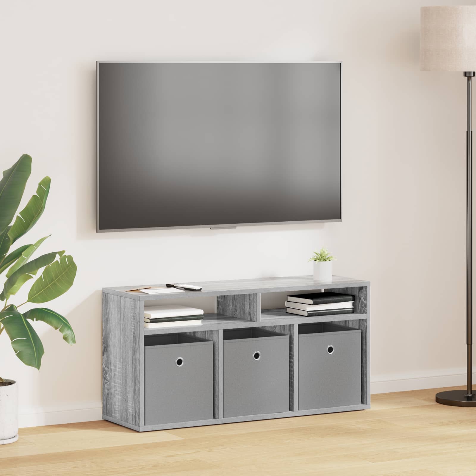 vidaXL Bucătărie joasă cu sertar Gri Sonoma 87 x 27,5 x 43 cm
