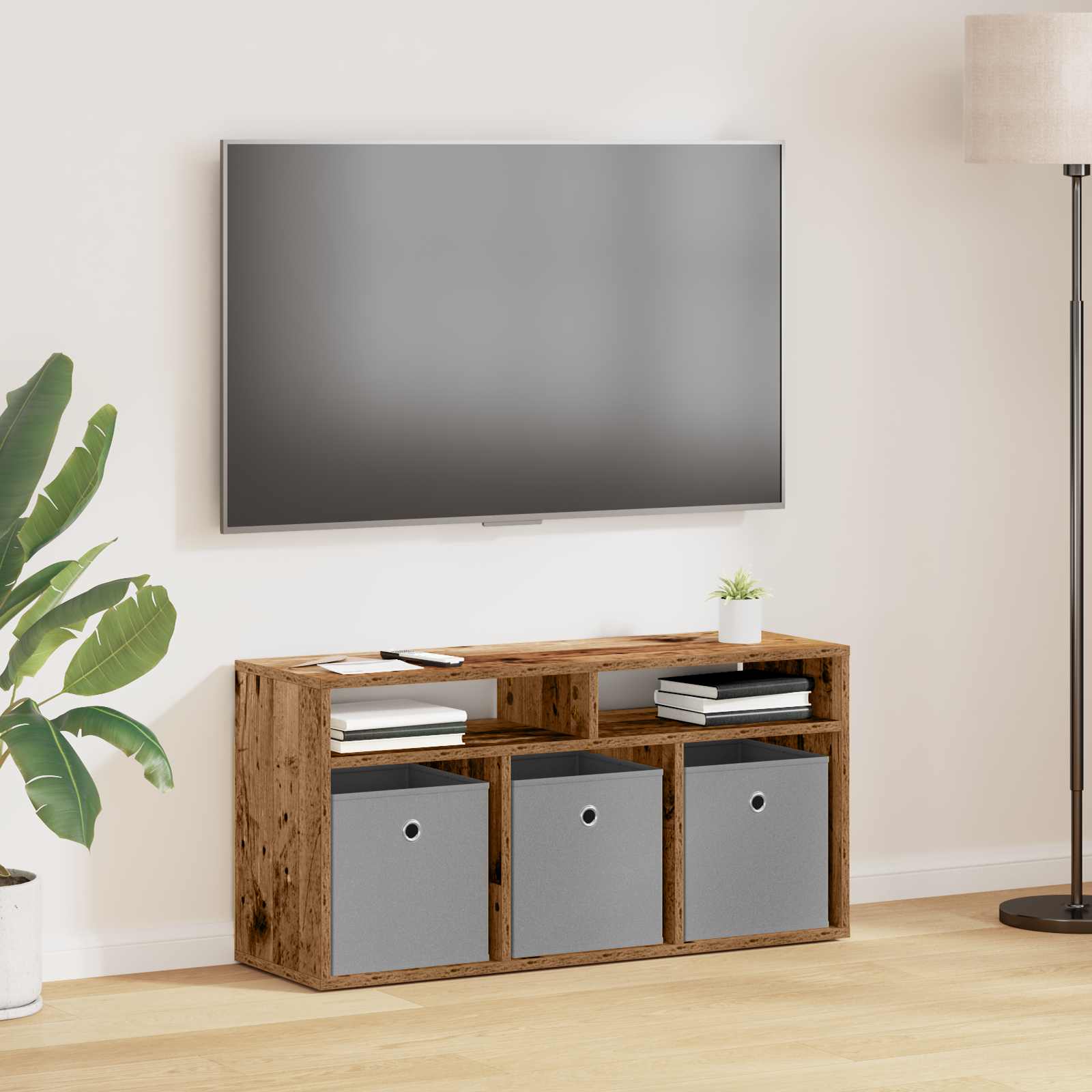 vidaXL Bucătărie joasă cu sertar Lemn vechi 87 x 27,5 x 43 cm