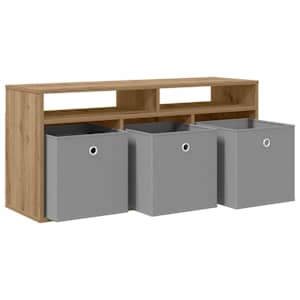 Nízký skříň 102 x 32 x 48,5 cm Artisanový dub - obrázek 5