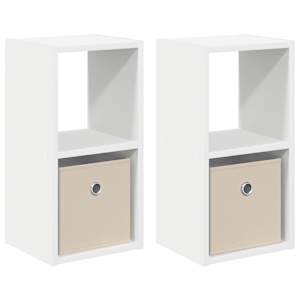 vidaXL &Ouml;&ouml;kapp 2 tk Valge 25,5 x 22 x 49,5 cm Tehispuit