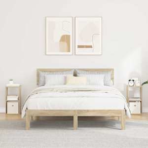 Nočna omarica s predalom 2 pcs Sonoma hrast 25,5 x 22 x 49,5 cm