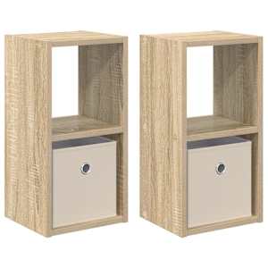 Noční stolek se zásuvkou 2 pcs Sonoma dub 25,5 x 22 x 49,5 cm - obrázek 2