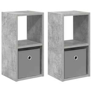 Noční stolek 2 pcs Betonově šedá 25,5 x 22 x 49,5 cm - obrázek 2