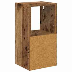 Noční stolek se zásuvkou 2 pcs Staré dřevo 25,5 x 22 x 49,5 cm - obrázek 8