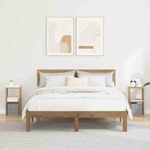 Nočna omarica s predalom 2 pcs Umetni hrast 25,5 x 22 x 49,5 cm