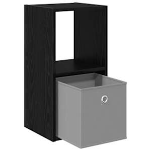 Noční stolek Černý dub 30,5 x 27 x 59,5 cm kompozitní dřevo - obrázek 5