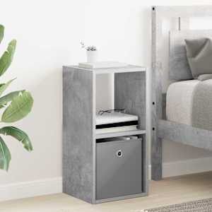 Nočna omarica Betonsko siva 30,5 x 27 x 59,5 cm Konstruiran les