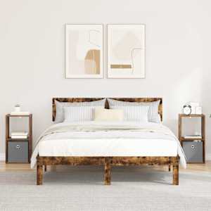 Nočna omarica 2 pcs Dimljeni oreh 30,5 x 27 x 59,5 cm