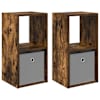 vidaXL &Ouml;&ouml;kapp 2 tk Suitsutatud tamm 30,5 x 27 x 59,5 cm Tehispuit