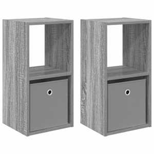 Noční stolek se zásuvkou 2 pcs Šedá Sonoma 30,5 x 27 x 59,5 cm - obrázek 2