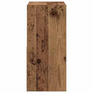 Noční stolek se zásuvkou 2 pcs Staré dřevo 30,5 x 27 x 59,5 cm - obrázek 7