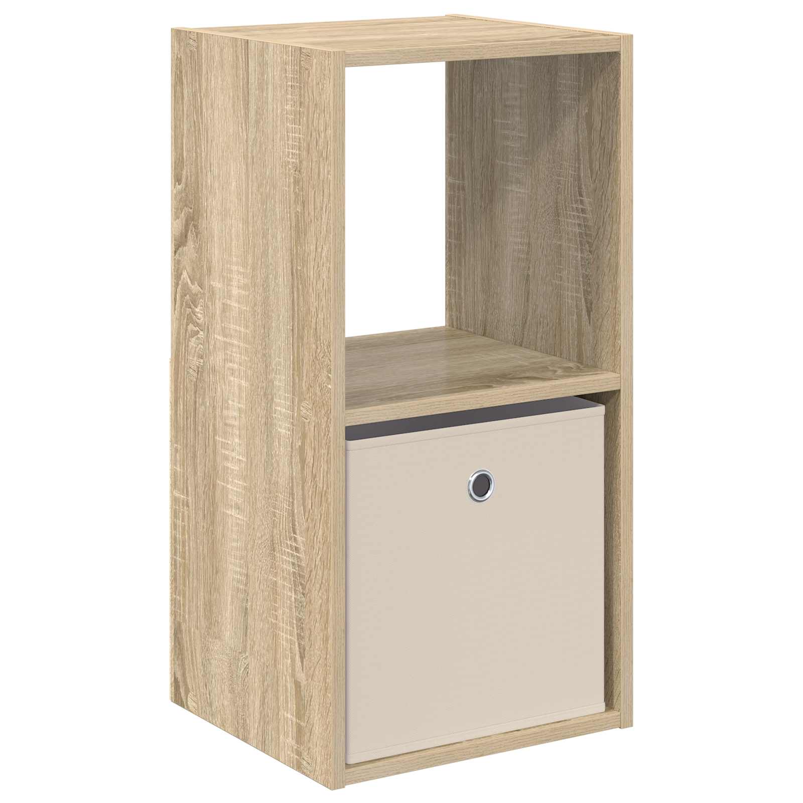 VidaXL Nachtkastje Met Lade Sonoma Eik 35 X 32 X 68, 5 Cm Bewerkt Hout