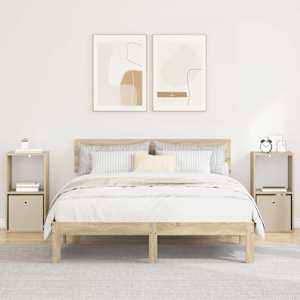 Nočna omarica s predalom 2 pcs Sonoma hrast 35 x 32 x 68,5 cm