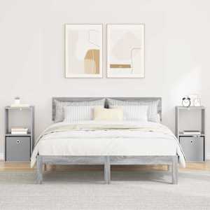 Nočna omarica s predalom 2 pcs Siva Sonoma 35 x 32 x 68,5 cm