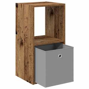 Noční stolek se zásuvkou 2 pcs Staré dřevo 35 x 32 x 68,5 cm - obrázek 5