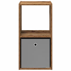 Noční stolek se zásuvkou 2 pcs Staré dřevo 35 x 32 x 68,5 cm - obrázek 6