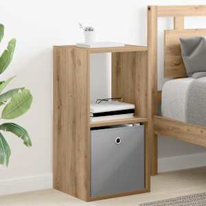 Nočna omarica Umetni hrast 35 x 32 x 68,5 cm Konstruiran les