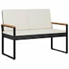 vidaXL V&auml;libank 2 -Seater 107 x 61 x 80 cm pol&uuml;rotang Ristk&uuml;lik