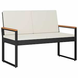vidaXL V&auml;libank 2 -Seater 107 x 61 x 80 cm pol&uuml;rotang Ristk&uuml;lik