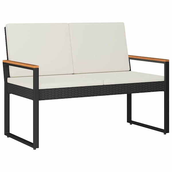 vidaXL V&auml;libank 2 -Seater 107 x 61 x 80 cm pol&uuml;rotang Ristk&uuml;lik