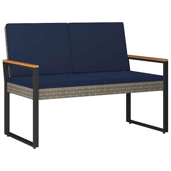 vidaXL V&auml;libank 2 -Seater 107 x 61 x 80 cm pol&uuml;rotang Ristk&uuml;lik