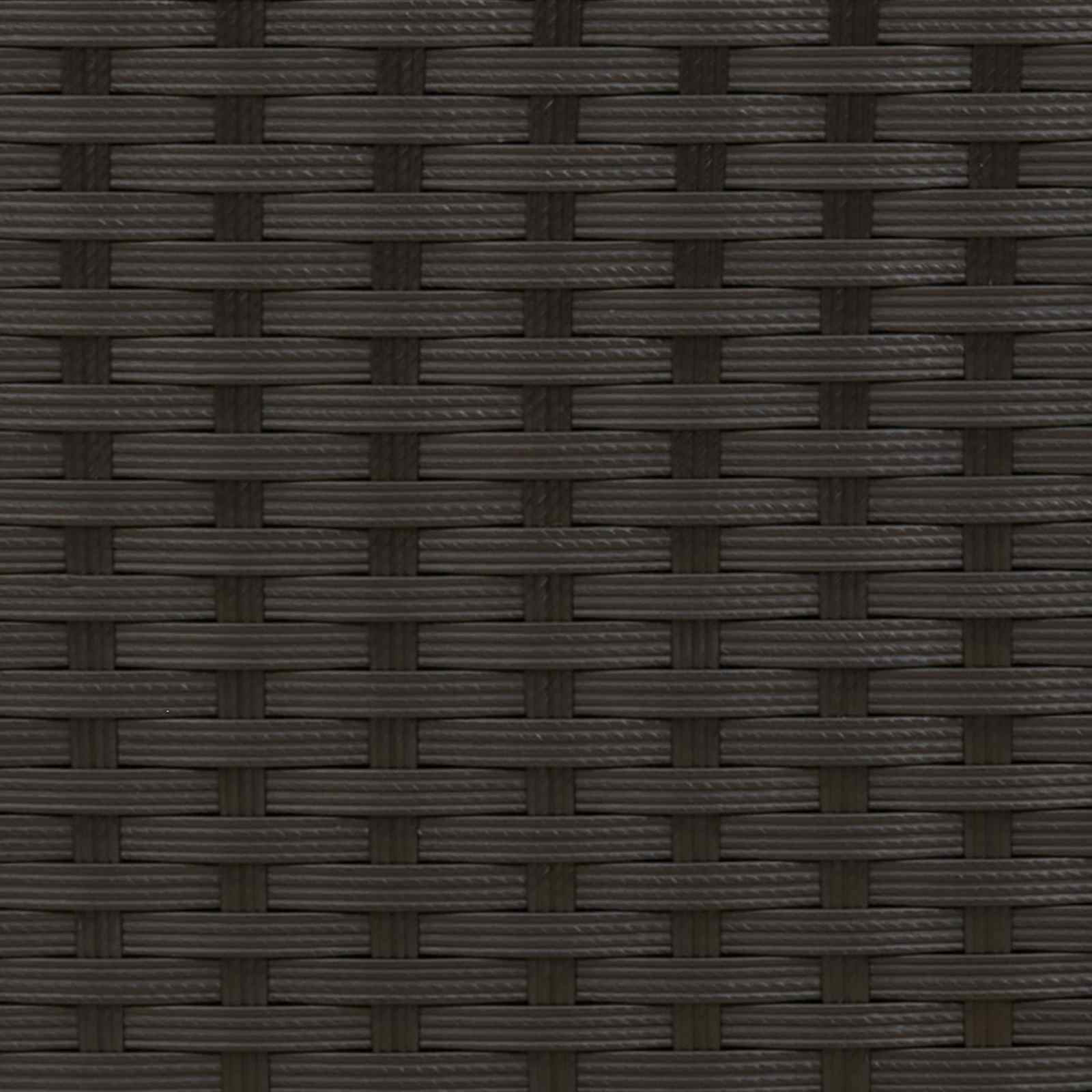 Zunanja klop Črna in turkizna 107 x 61 x 80 cm poli ratan - slika 9