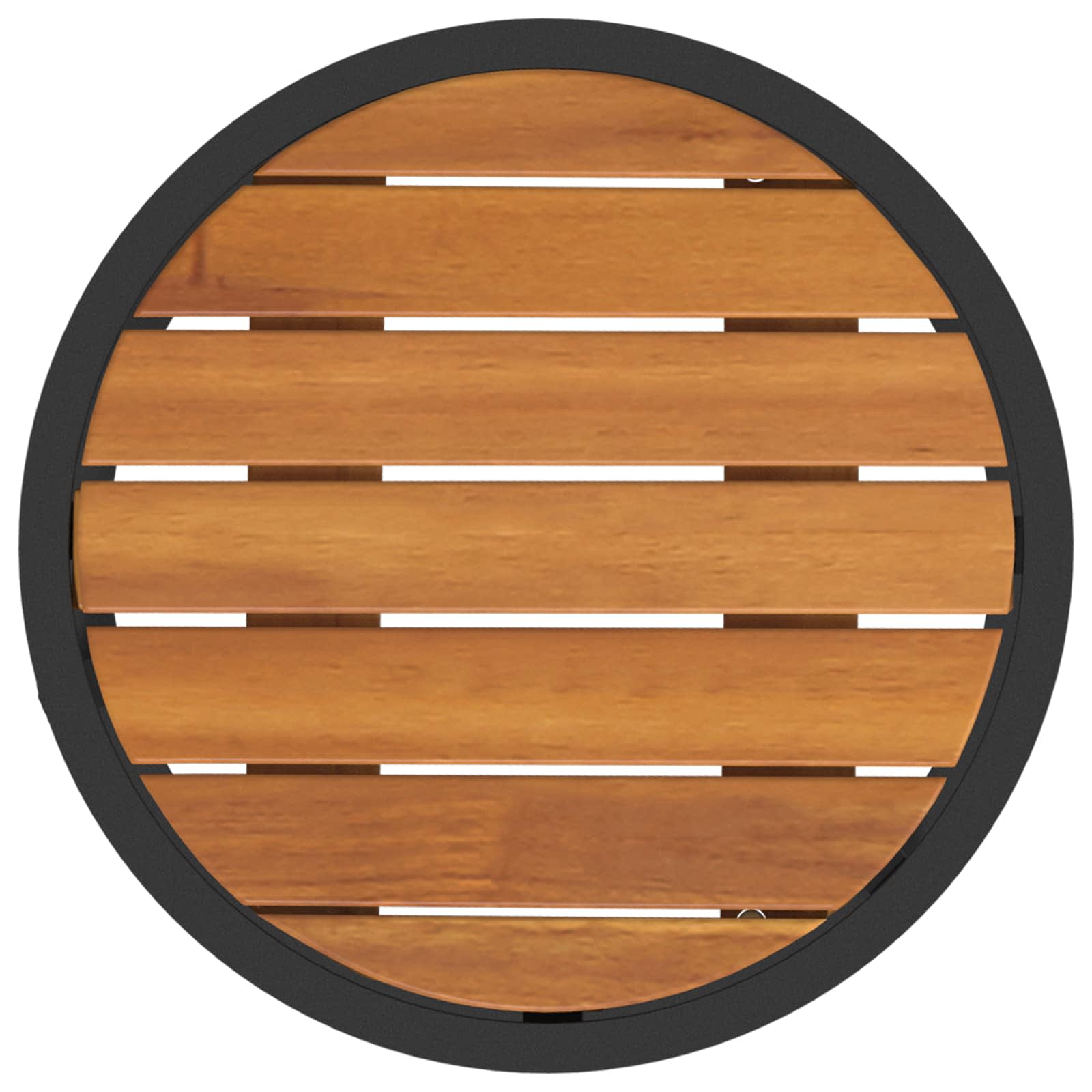 Koffietafel Set 2 pcs Naturel en Zwart Massief Acaciahout image 8