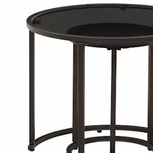 Sada konferenčních stolků 2 pcs 55 x 55 x 45 cm ocel - obrázek 9