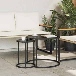 Sada konferenčních stolků 2 pcs 55 x 55 x 45 cm ocel - obrázek 3