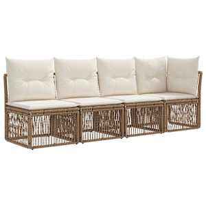 Sofa za 4 osebe z levo roko 4 pcs 4-Število sedežev Bež