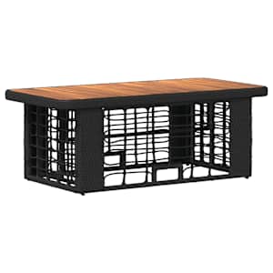 Zahradní jídelní souprava s polštářem 4 pcs Černá a šedá - obrázek 4