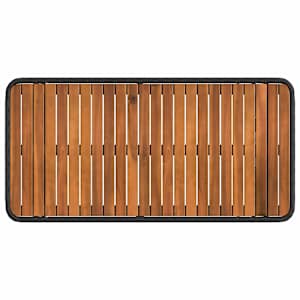 Zahradní jídelní souprava s polštářem 4 pcs Černá a šedá - obrázek 7