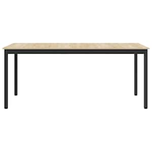 Jídelní stoly 180 x 90 x 75 cm kompozitní dřevo Obdélníkový - obrázek 5