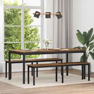Jídelní stoly 180 x 90 x 75 cm kompozitní dřevo Obdélníkový - obrázek 1