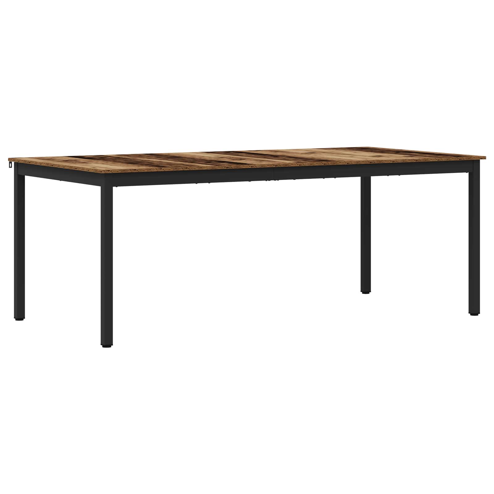 VidaXL Eettafels 2 Pcs 200 X 100 X 75 Cm Bewerkt Hout