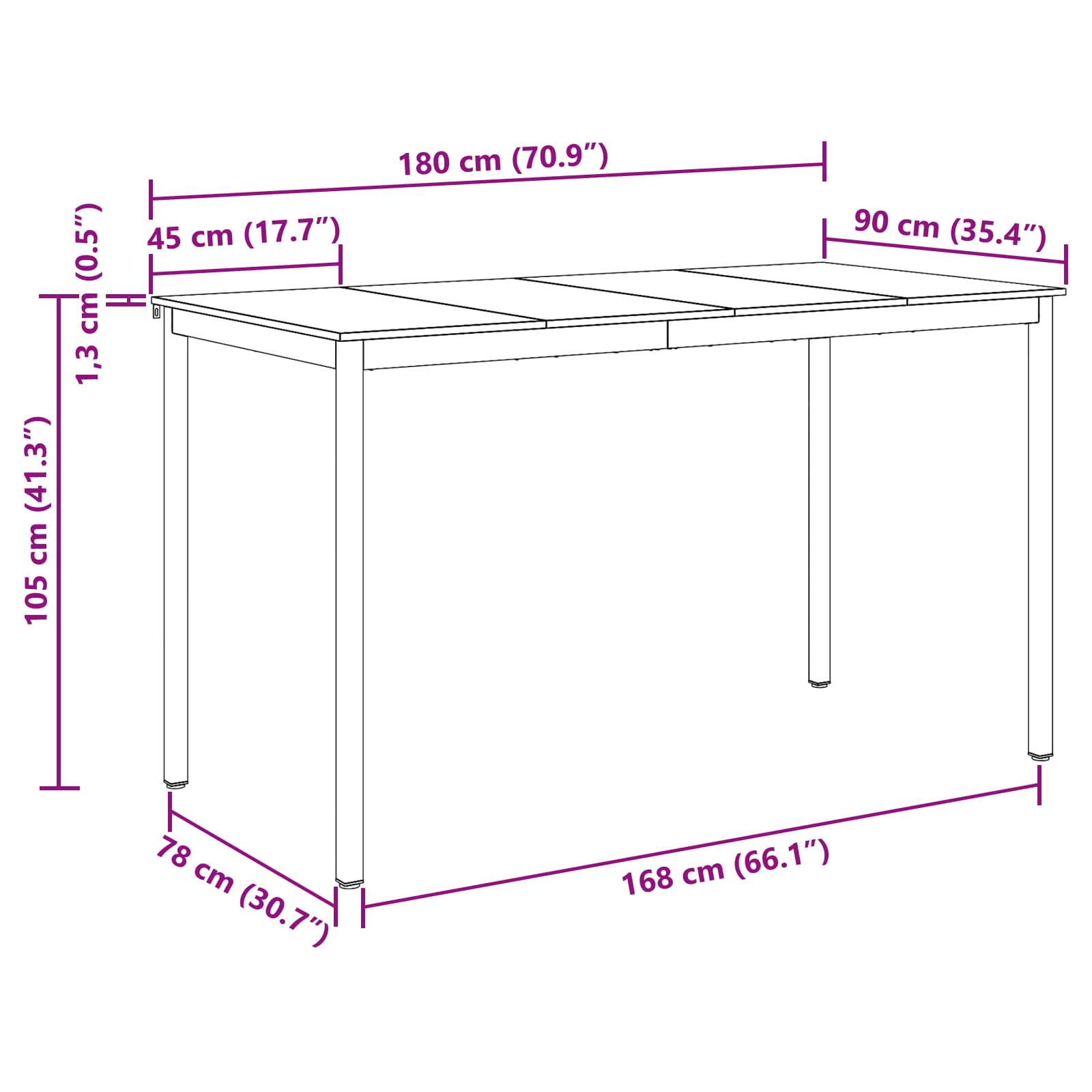 Söögilauad Tehispuit 11 Kõik vajalik sinu aeda ja koju! Söögilauad Tehispuit - Image 11
